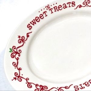 NWT Christmas Santa Cookie/Treats Plate